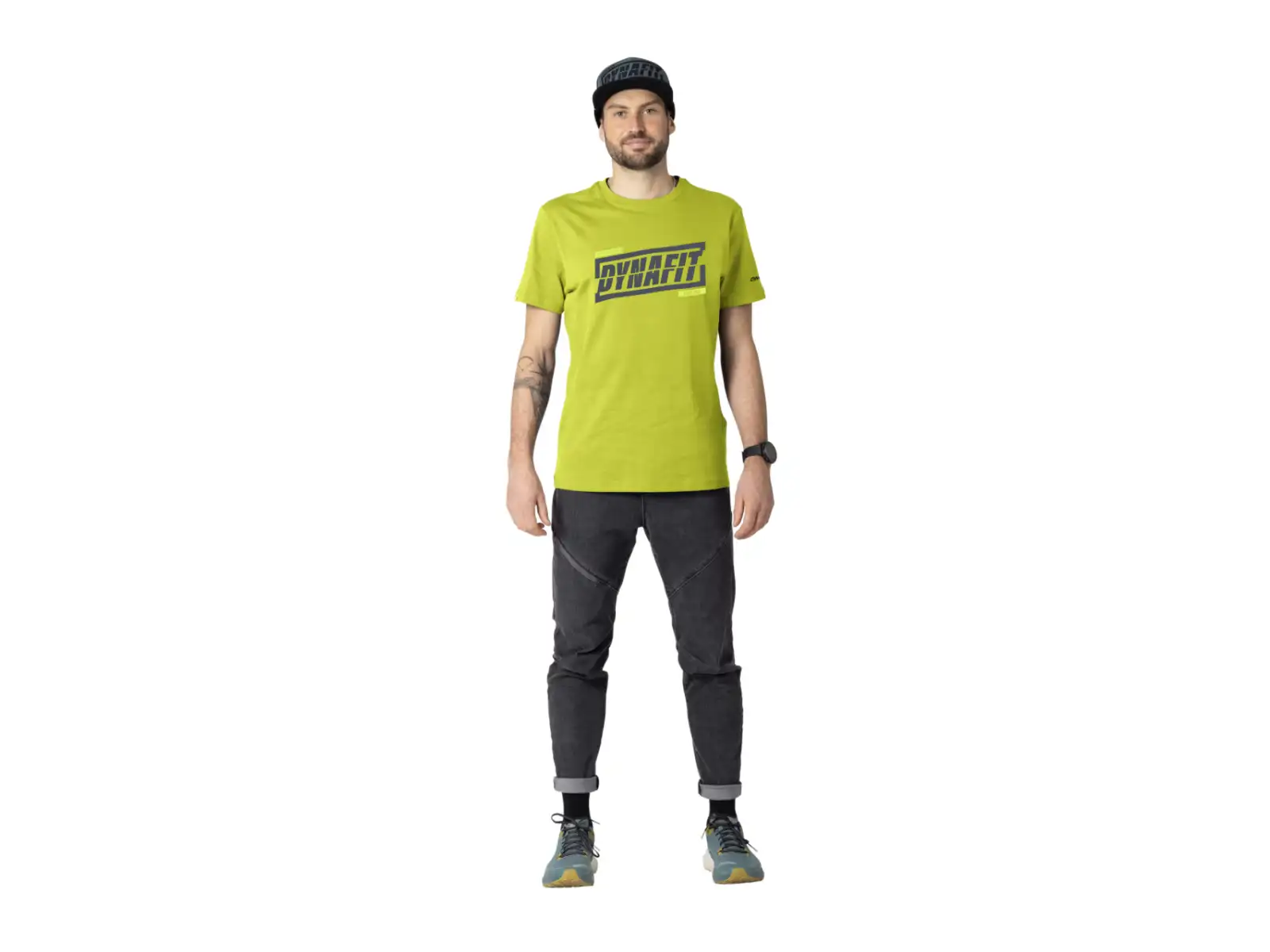 Dynafit Graphic Cotton Herren T-Shirt Kurzarm Golden Lime