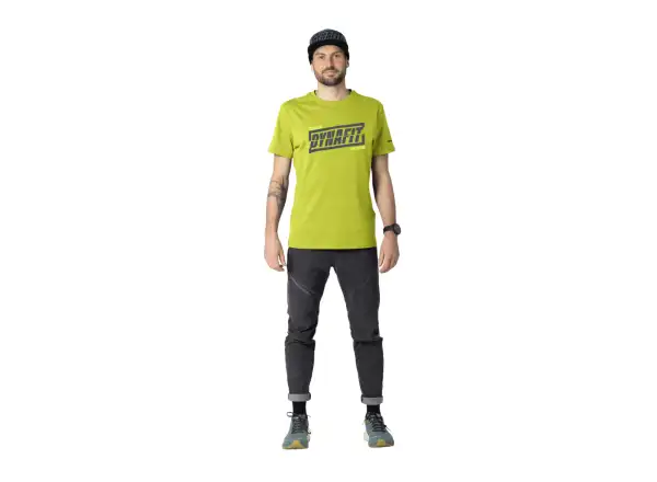 Dynafit Graphic Cotton Herren T-Shirt Kurzarm Golden Lime