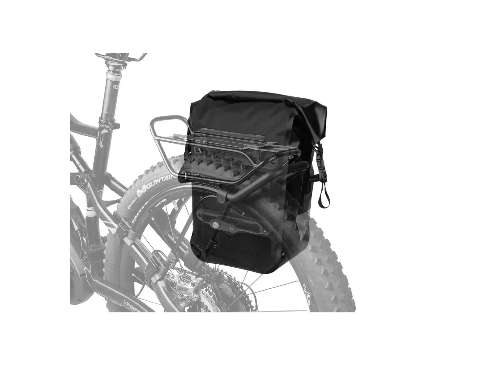 Topeak Pannier Drybag Gepäckträgertasche 24 l schwarz