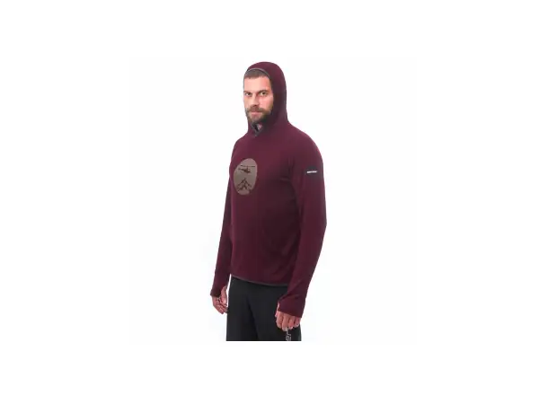 Sensor Merino Upper Heli Herren Fleecejacke Port Red