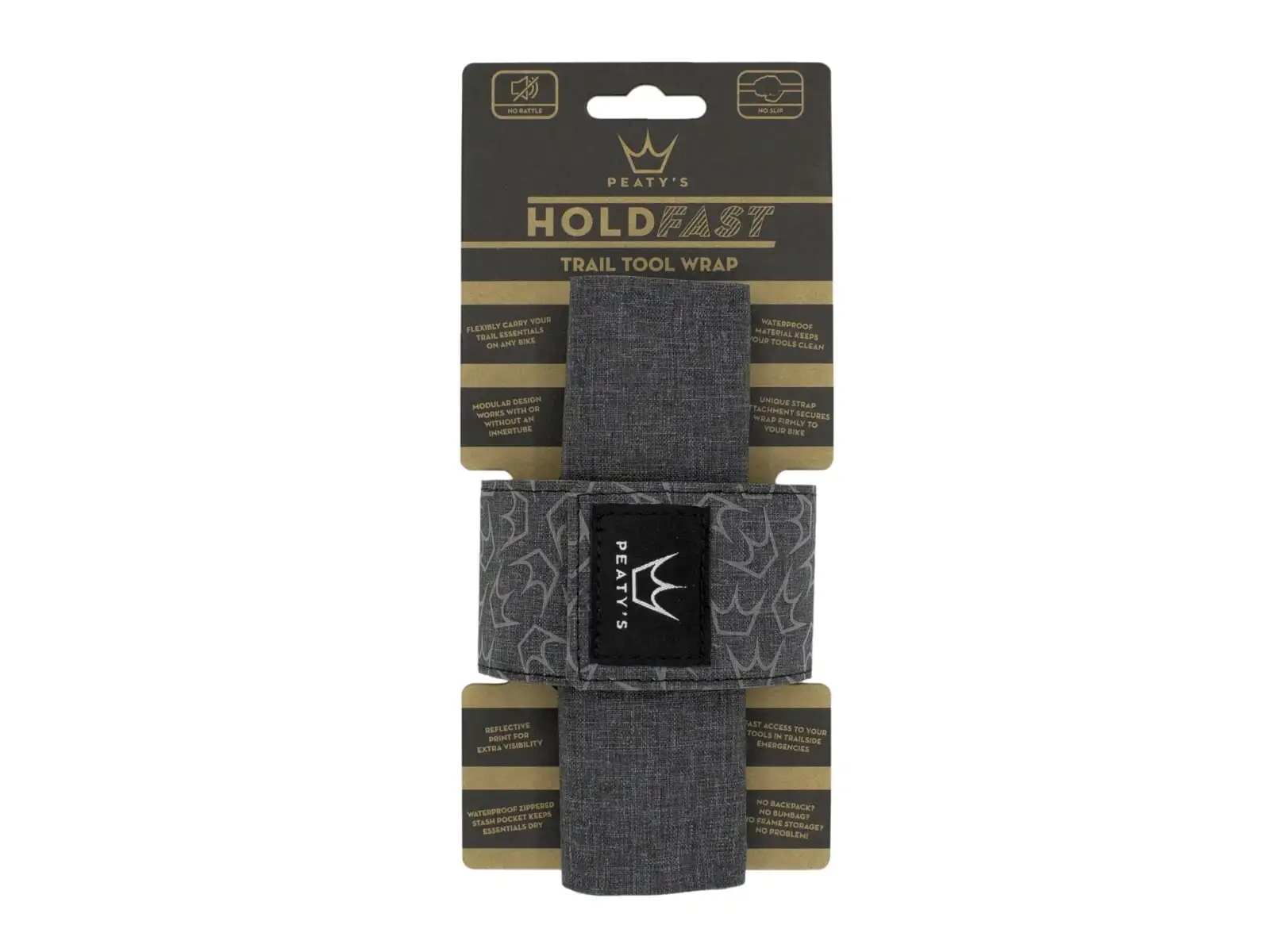 Peatys Holdfast trail tool wrap Rahmenband slate grey