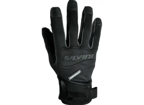 Silvini Fusaro Softshell-Thermo-Handschuhe, Schwarz.