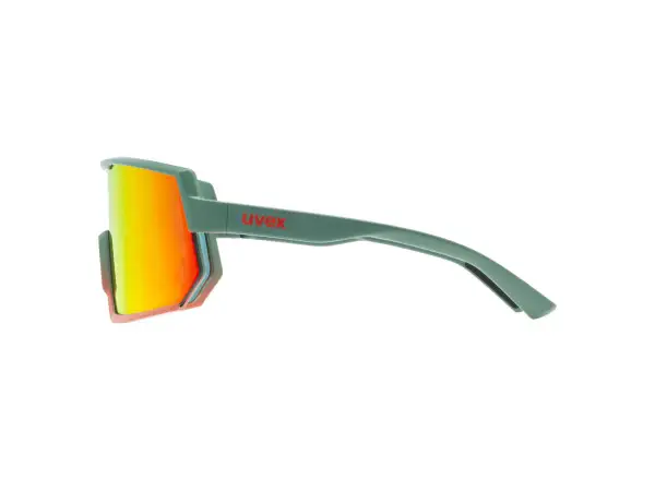 Uvex Sportstyle 235 Brille Moss Green Grapefruit Mat/Mirror Red (Kat. 2)
