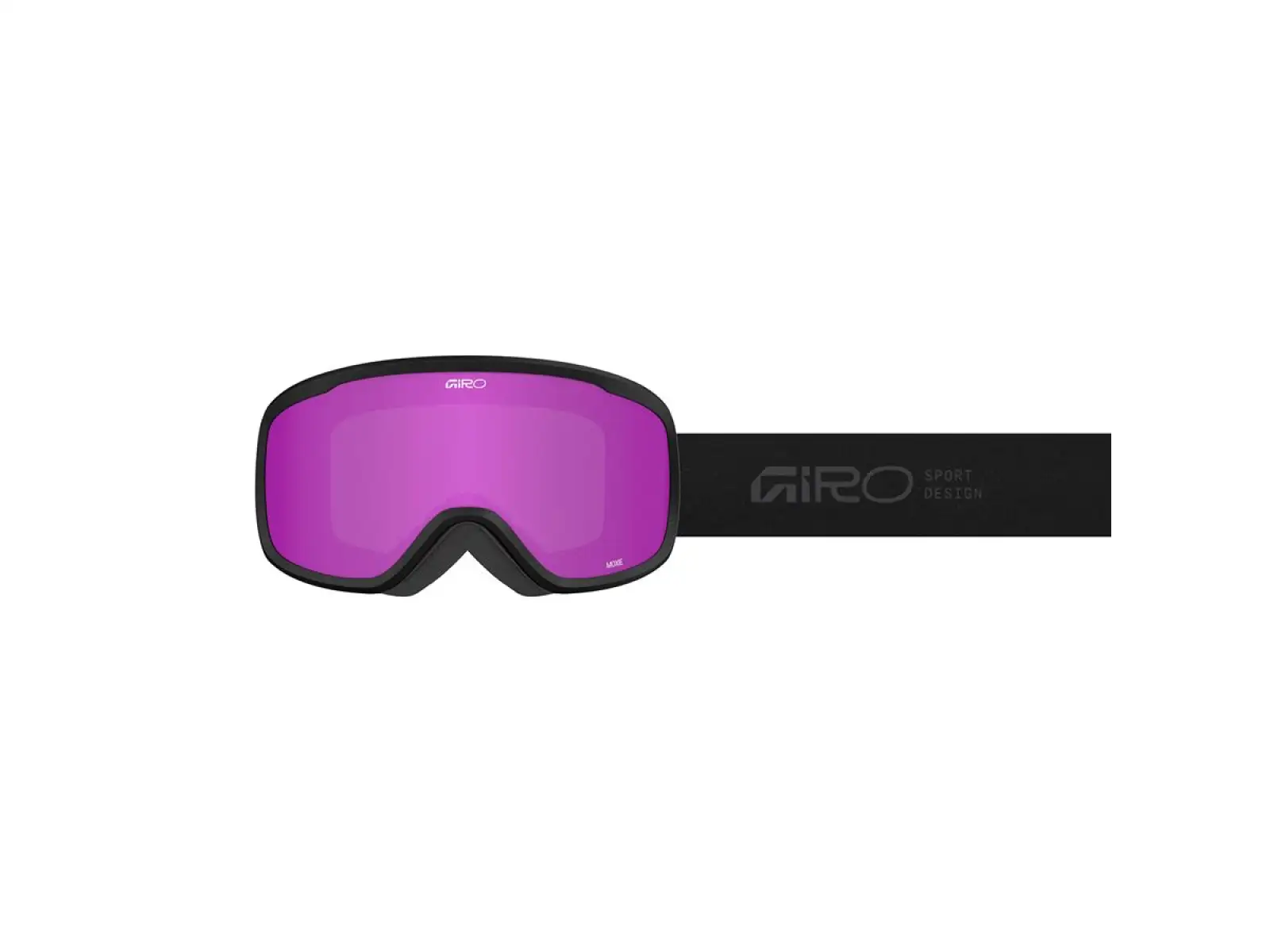 Giro Moxie Damen Skibrille schwarz Stacked/Amber Pink/Yellow (2 Gläser)