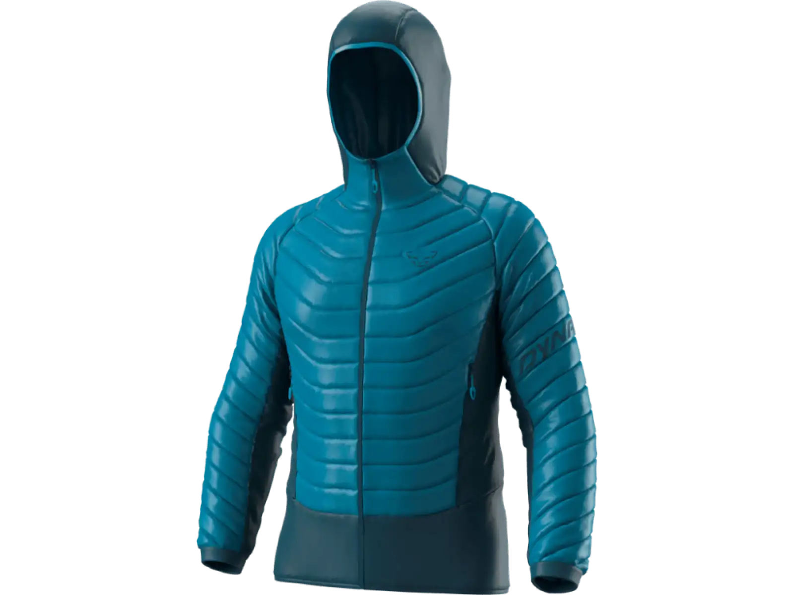 Die Dynafit TLT Light Insulation Herrenjacke mit Kapuze in Reef.