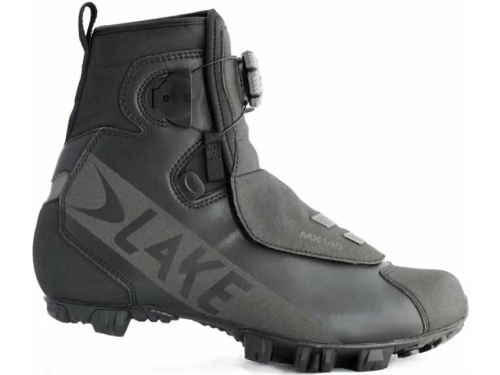 Lake MX146 Winter Herren-Fahrradschuhe Schwarz/Reflektierend