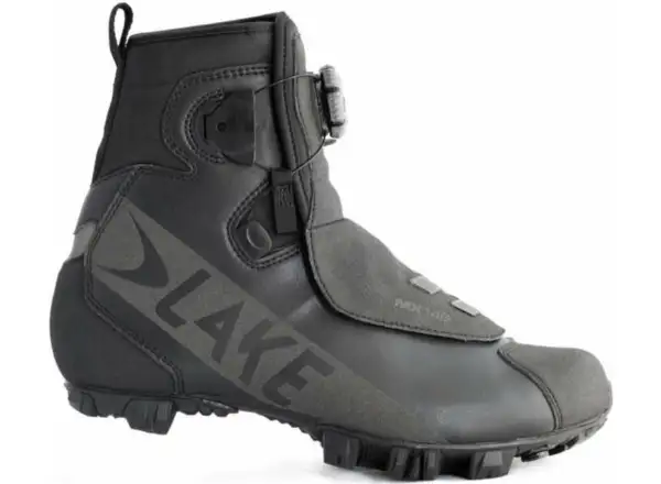 Lake MX146 Winter Herren-Fahrradschuhe Schwarz/Reflektierend