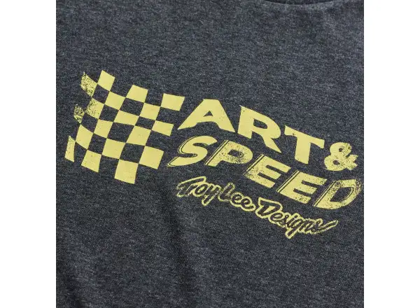 Troy Lee Designs Finish Line Herren T-Shirt Kurzarm Black heather