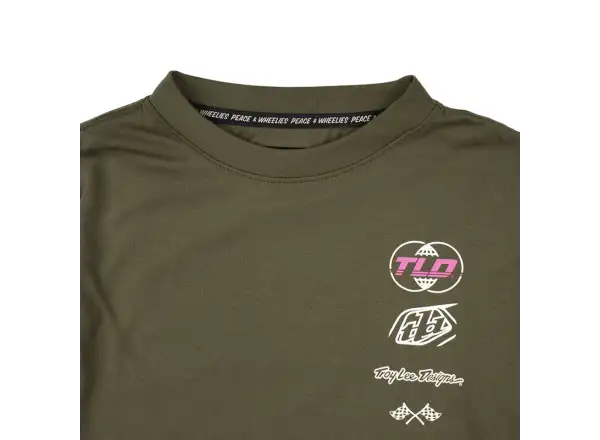 Troy Lee Designs Skyline Ride Tee Kindertrikot Langarm Worldwide Caper
