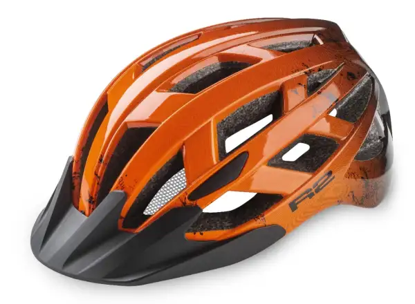 R2 Lumen Junior Kinderhelm orange/schwarz