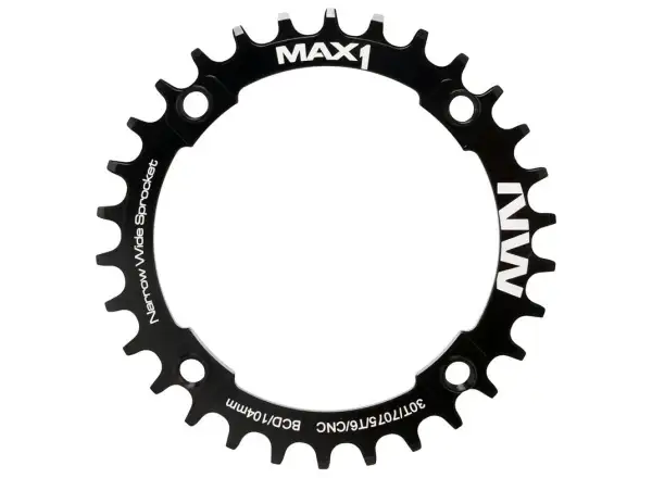 MAX1 Narrow Wide Kettenblatt BCD104, 30 Zähne, schwarz