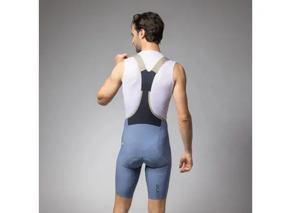 Alé PR-E Master 2.0 Herren-Shorts mit Einsatz und Hosenträgern Steel Blue