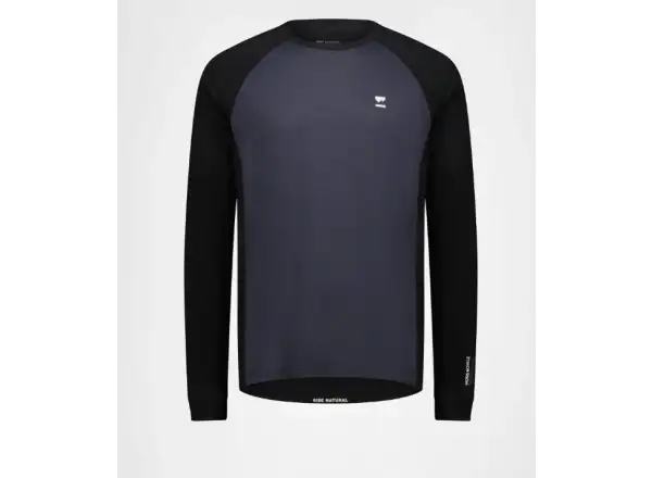 Mons Royale Tarn Merino Herren Langarmshirt 9 Iron/Black