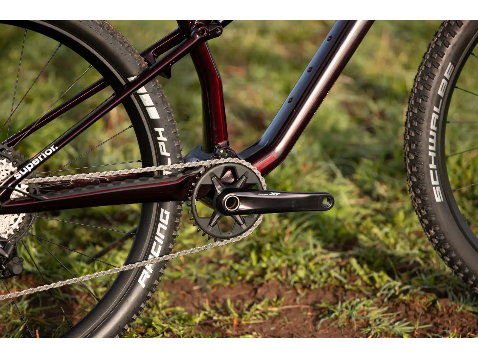 Superior XF 9.5 Team Mountainbike in Gloss Rot Carbon/Schwarz