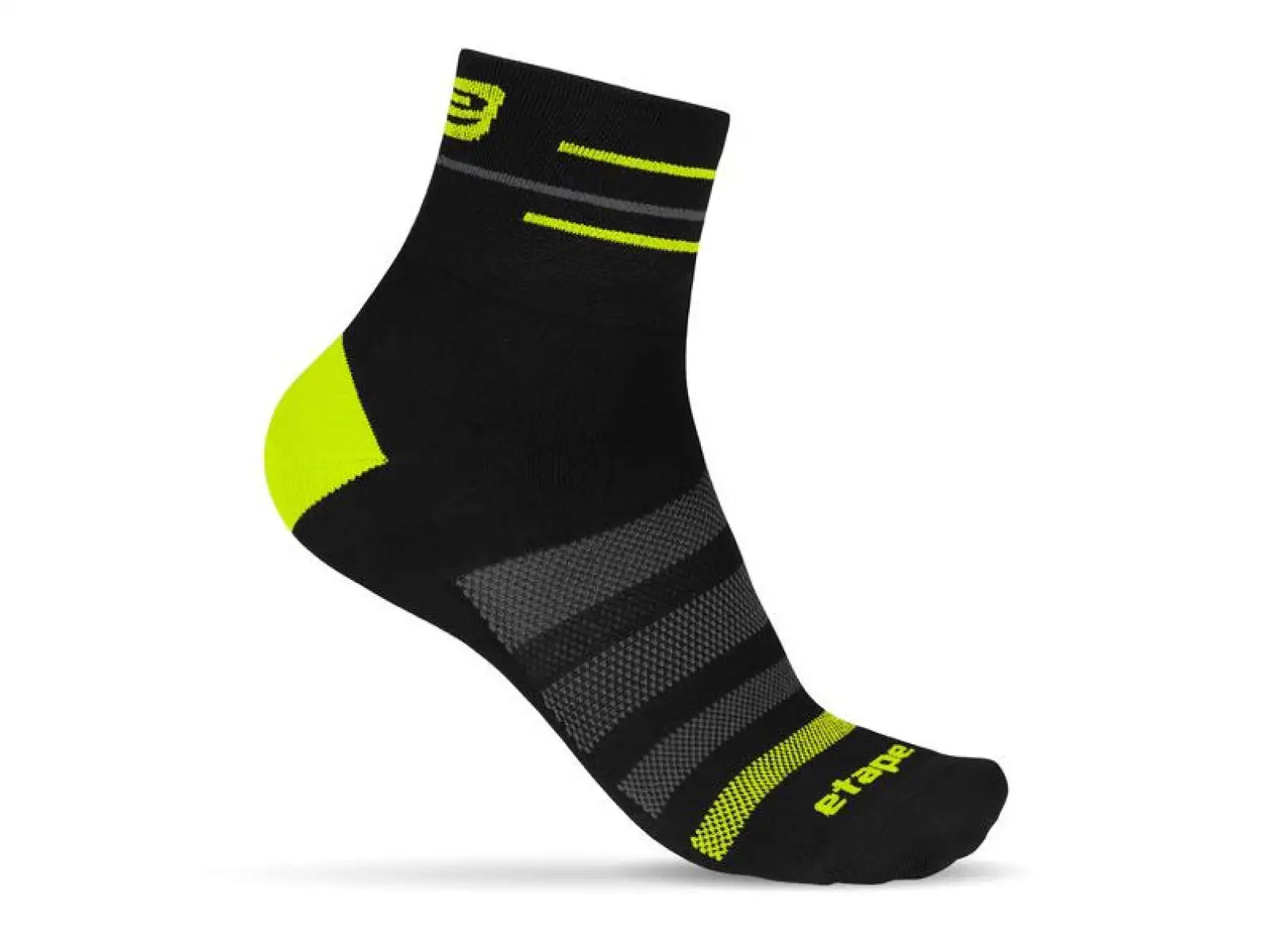 Etape Sox Socken Schwarz/Gelb Neon