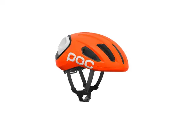 POC Amidal Rennradhelm Fluo. Orange Matt/Uranium Black Matt/Hydrogen White Matt