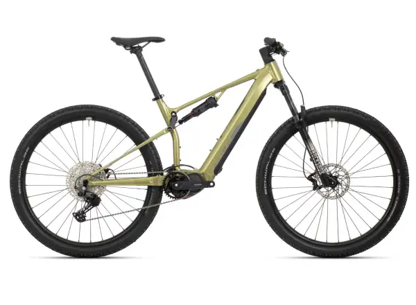 Superior eXF 8089 Fully Suspended E-Bike Matte Olive Metallic/Chrome Silver