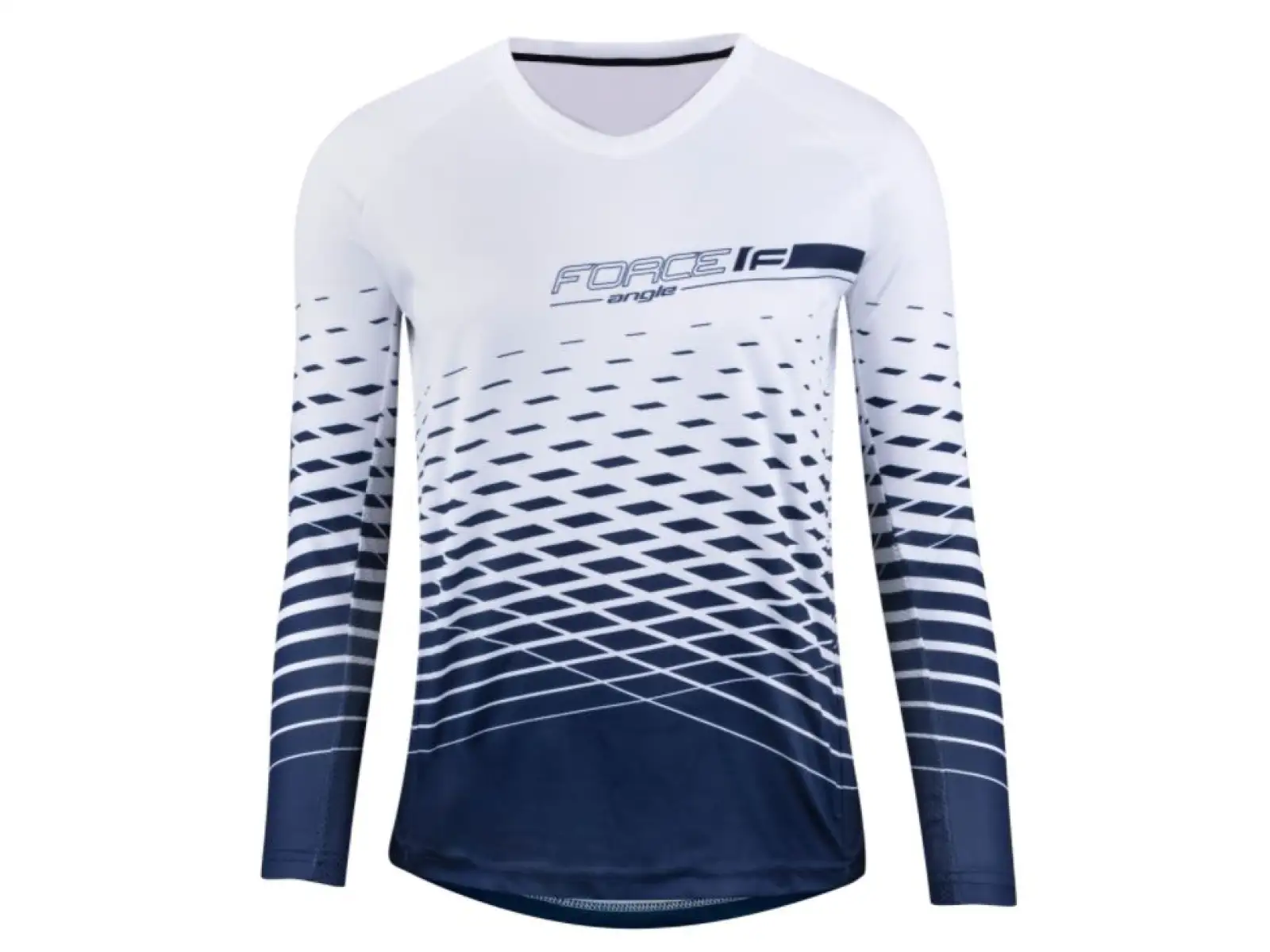 Force Angle Lady Damen Langarmtrikot Weiß/Blau