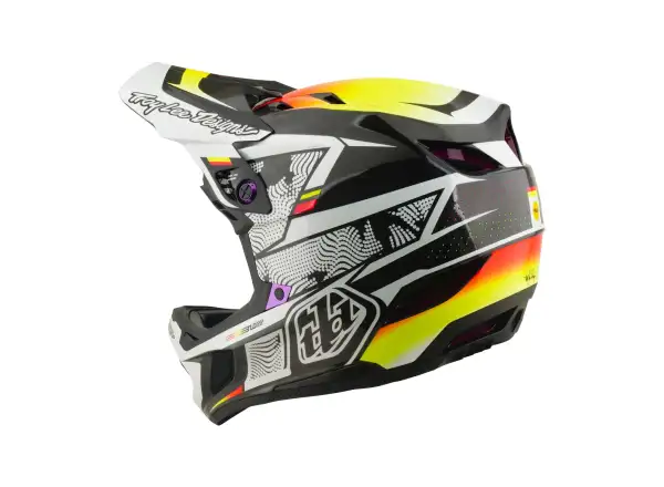 Troy Lee Designs D4 Carbon MIPS Helm Lined up Black