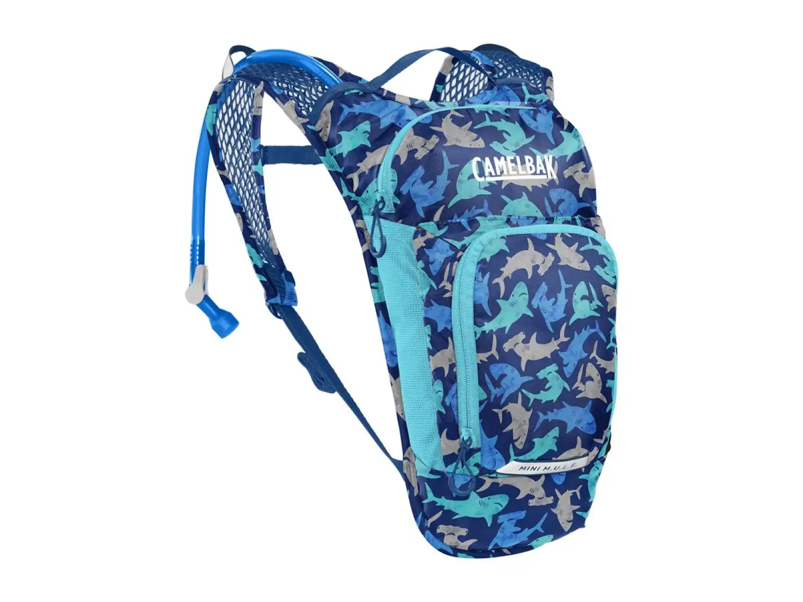 Camelbak Mini Mule Kinder-Rucksack 5 l + Reservoir 1,5 l Sharks