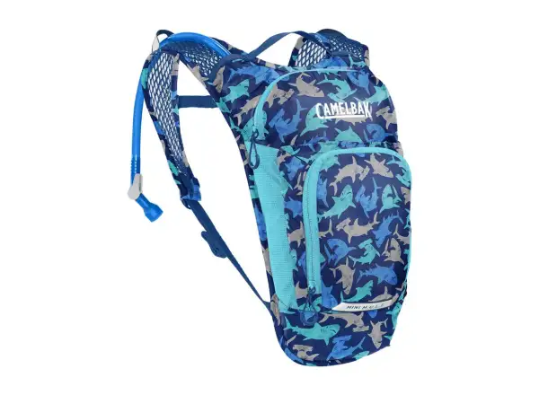 Camelbak Mini Mule Kinder-Rucksack 5 l + Reservoir 1,5 l Sharks