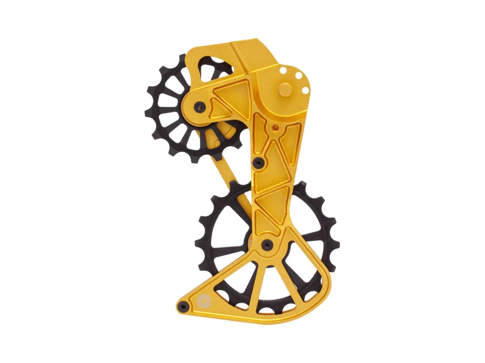 Kogel Kolossos Schaltwerkskäfig mit Shimano XT/XTR 12-fach Schaltröllchen Gold