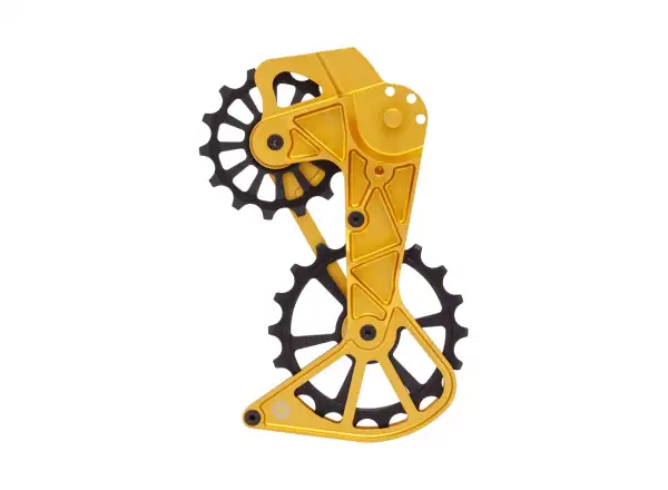 Kogel Kolossos Schaltwerkskäfig mit Shimano XT/XTR 12-fach Schaltröllchen Gold