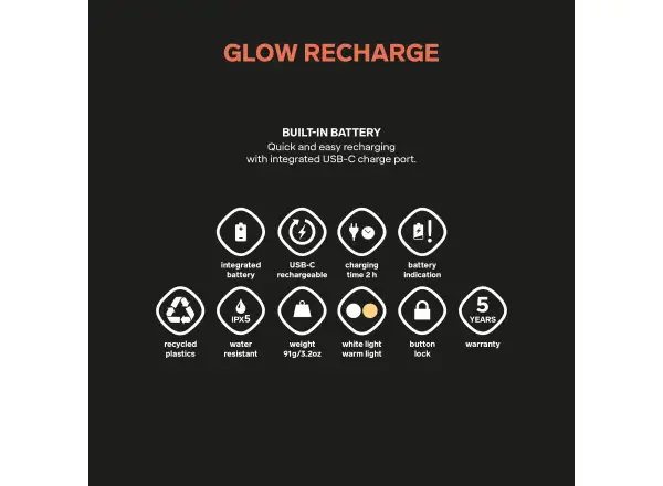 Silva Glow Recharge kompakte Taschenlampe Yellow