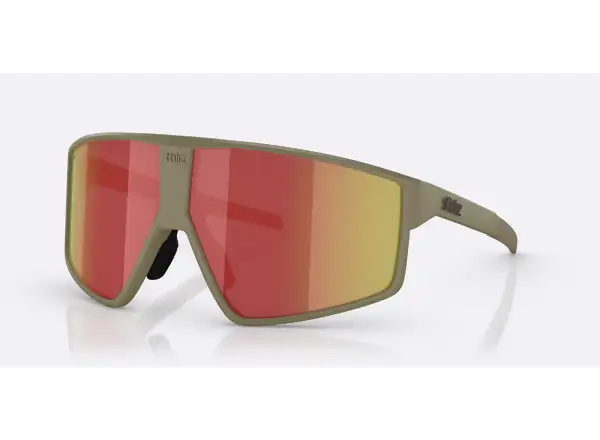 Bliz P002 Sonnenbrille Matte Camo Green/Grey Red Revo
