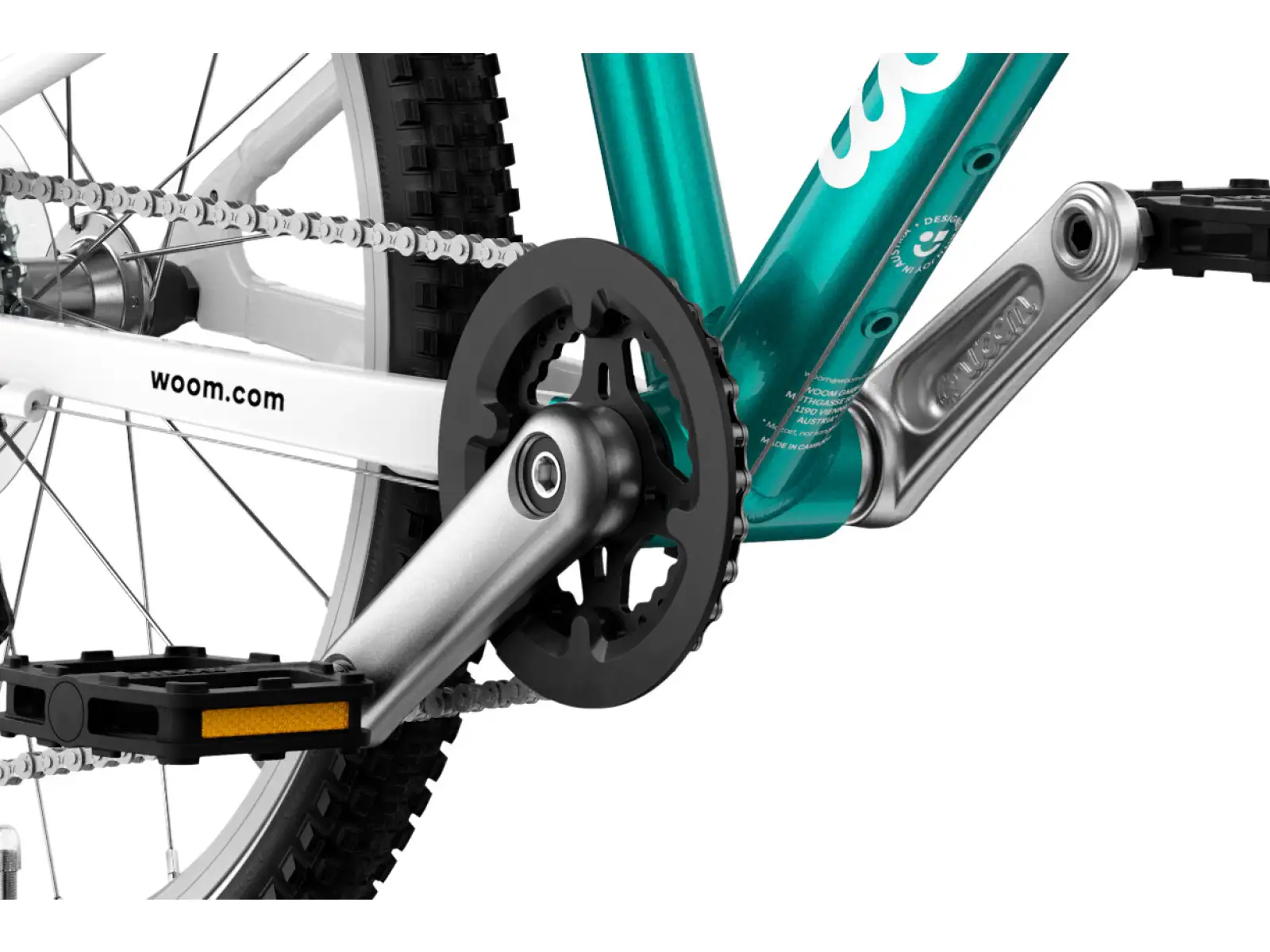Woom GO 4 Metallic Turquoise 20 Kinderfahrrad
