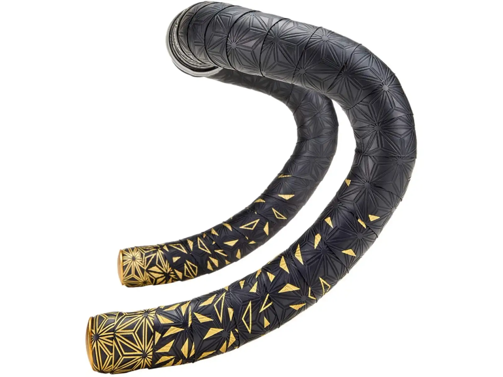Supacaz Super Sticky Kush Star Fade Lenkerband Gold Print/Gold Plugs