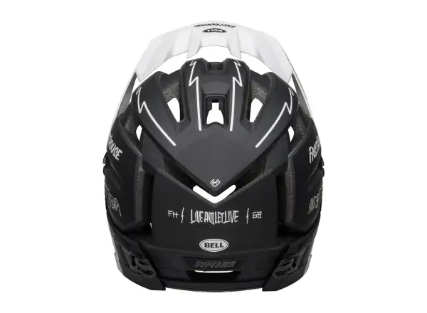 Bell Super Air R Mips Helm matt schwarz/weiß Fasthouse