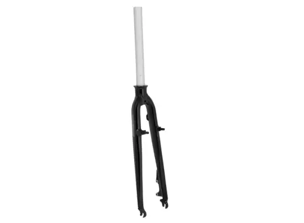 Force Trek 28" starres Aluminiumgabel 1 1/8" glänzend schwarz