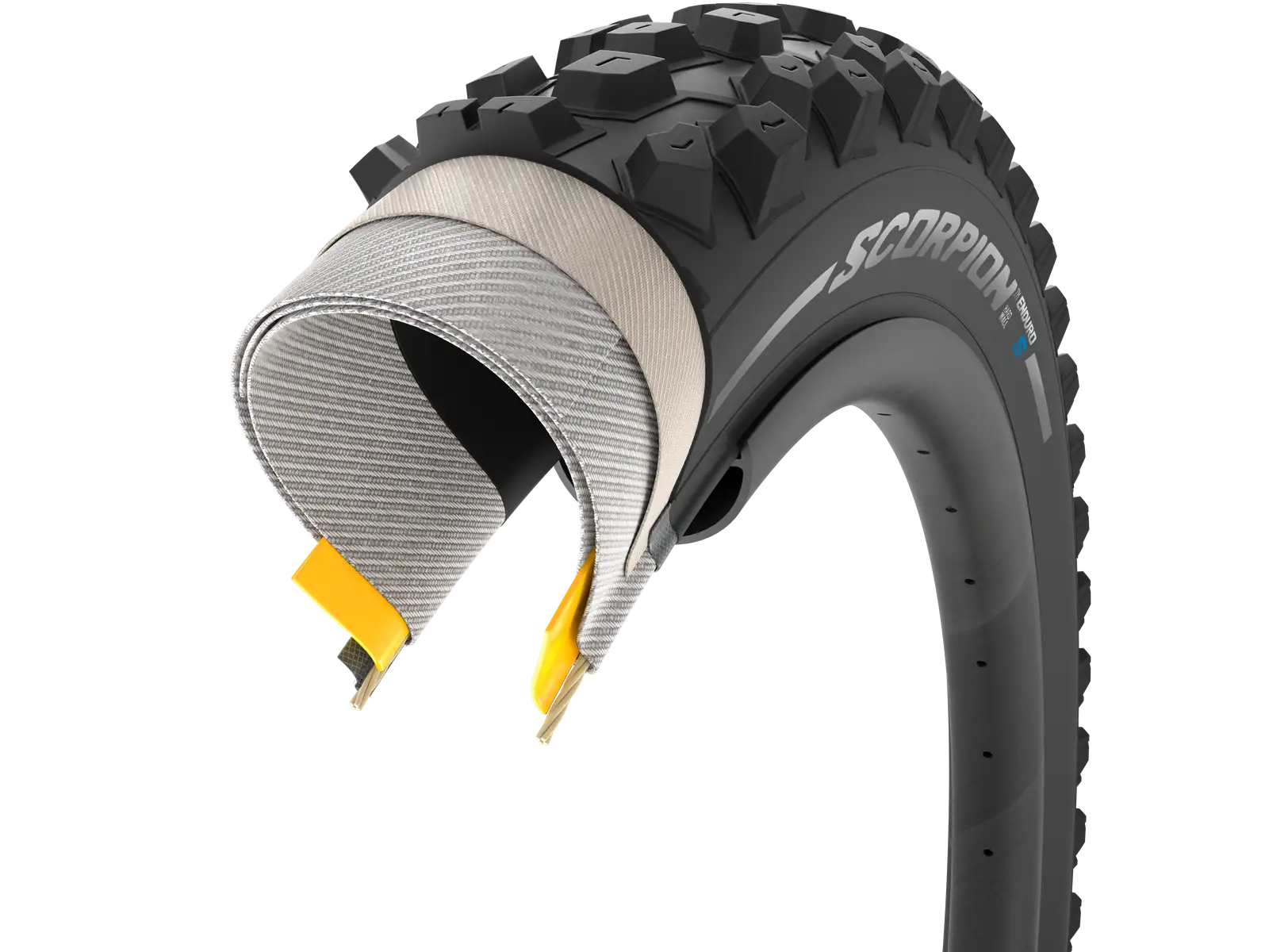 Pirelli Scorpion Enduro S HardWALL TLR 27,5 x 2,60" Reifen aus Kevlar in Schwarz