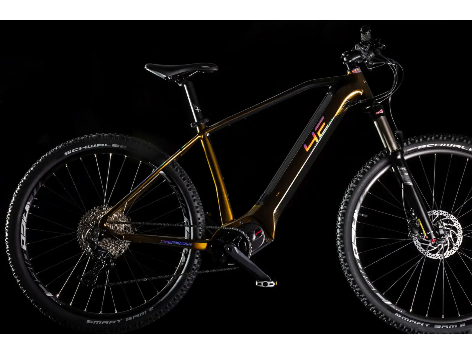 4EVER Exstream Elite Mountain-E-Bike Jungle Gold/Mirror
