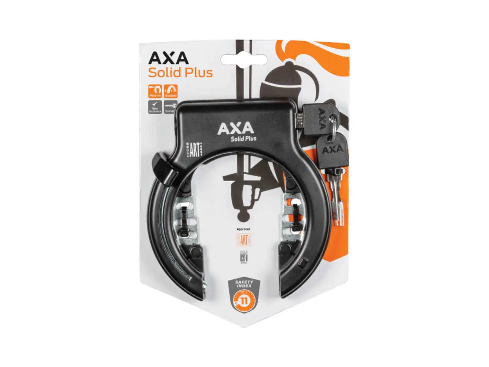 AXA Solid Plus Schloss Schwarz