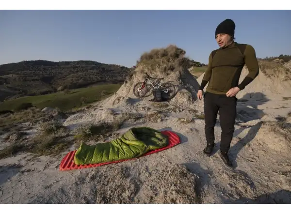 Pinguin Lava 350 Schlafsack 195 cm grün links