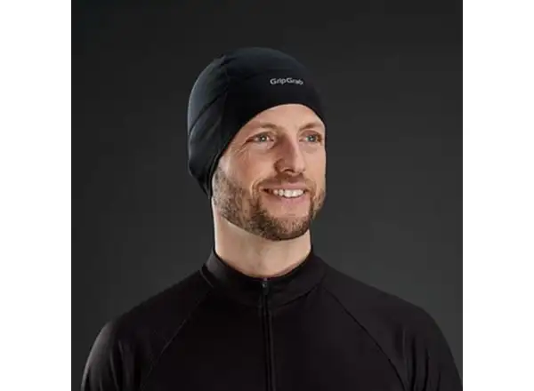 Grip Grab Thermo-Fahrradmütze Schwarz
