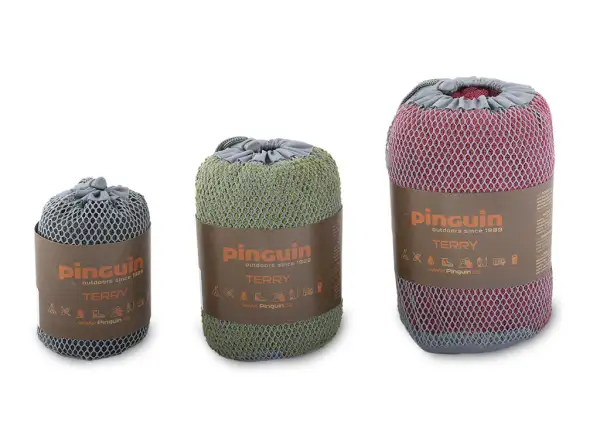 Pinguin Terry Towel Handtuch L rot (120x60 cm)