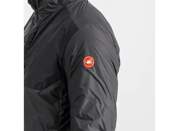 Castelli Riscalda Puffy Herrenjacke dunkelgrau/elektrisches Limettengrün
