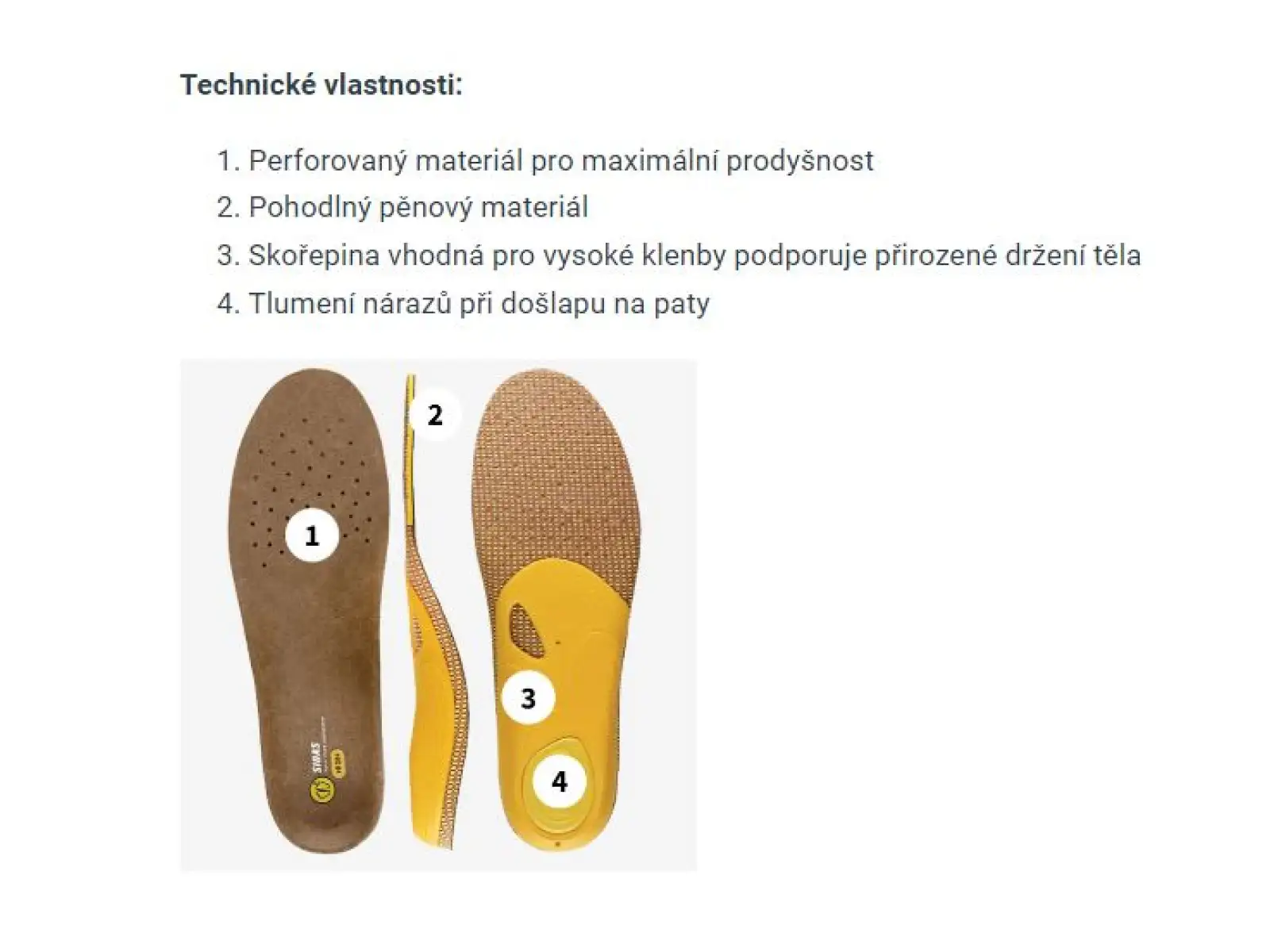 Sidas 3Feet Outdoor High  Einlegesohlen für hoher Wölbung 1 Paar