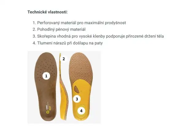 Sidas 3Feet Outdoor High  Einlegesohlen für hoher Wölbung 1 Paar