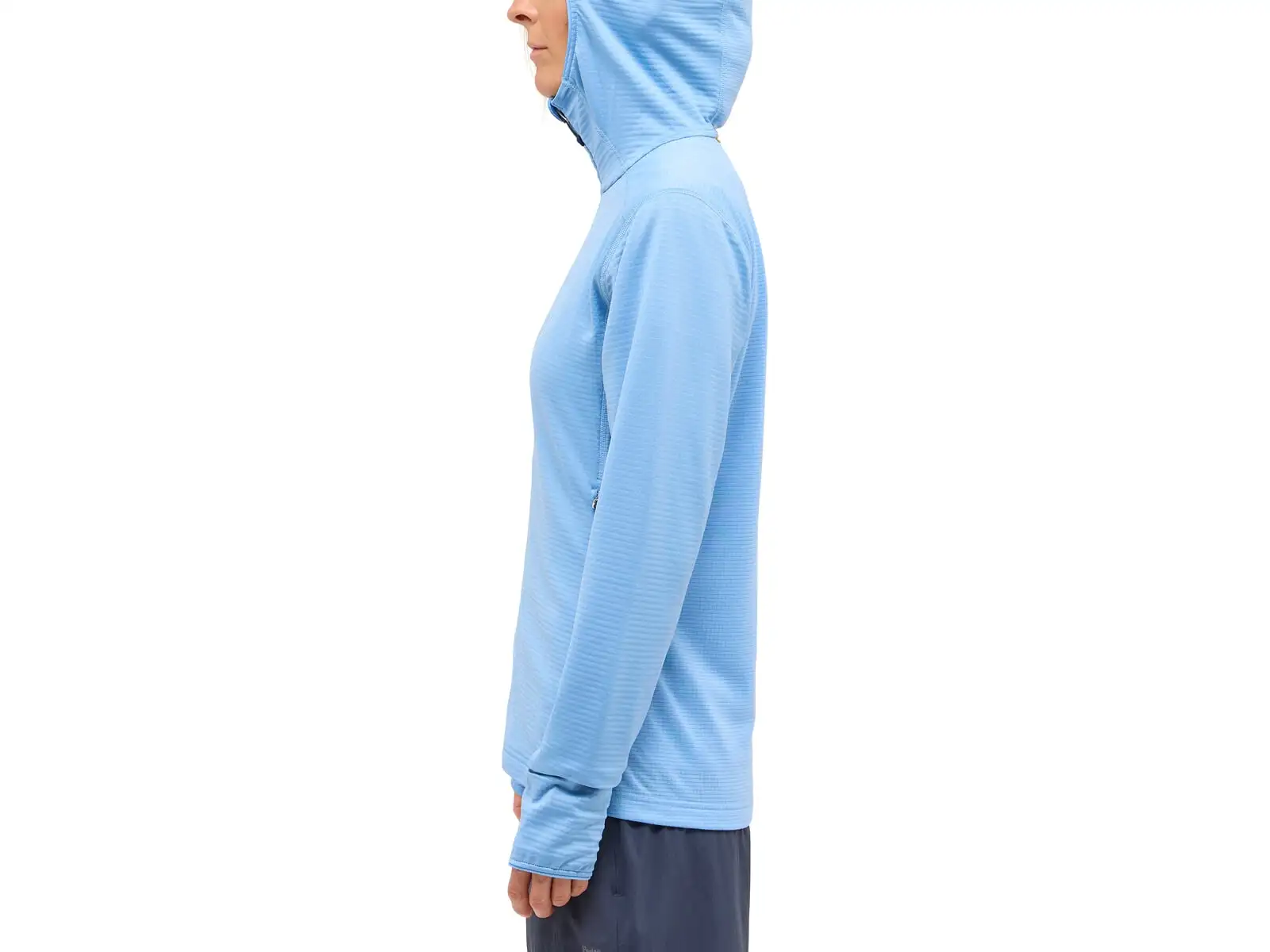 Haglöfs L.I.M Mid Multi Hood Damen Kapuzenpullover hellblau
