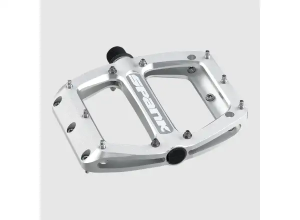 Spank Spoon 90 Plattformpedale Raw Silber