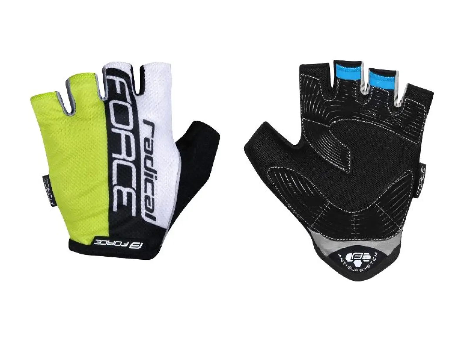 Force Radical Handschuhe in Fluoreszierend/Weiß/Schwarz