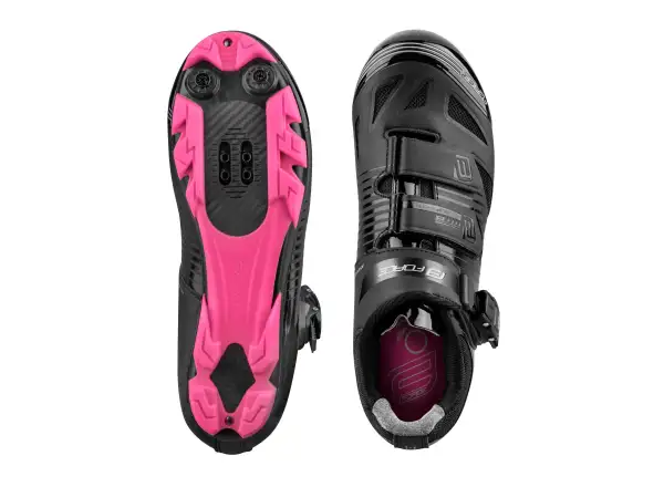 Force MTB Turbo Damen-Mountainbike-Schuhe in Schwarz/Rosa