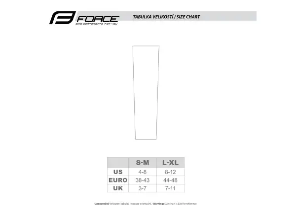 Force Race Fußwärmer Schwarz geklebt