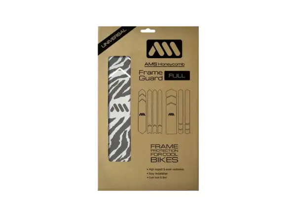 All Mountain Style Rahmen-Schutzaufkleber Full Zebra Grey