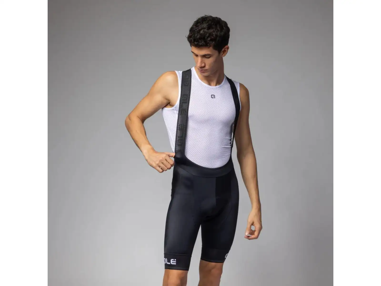Alé Pragma Corsa 2.0 Herren Shorts mit Einsatz und Trägern White