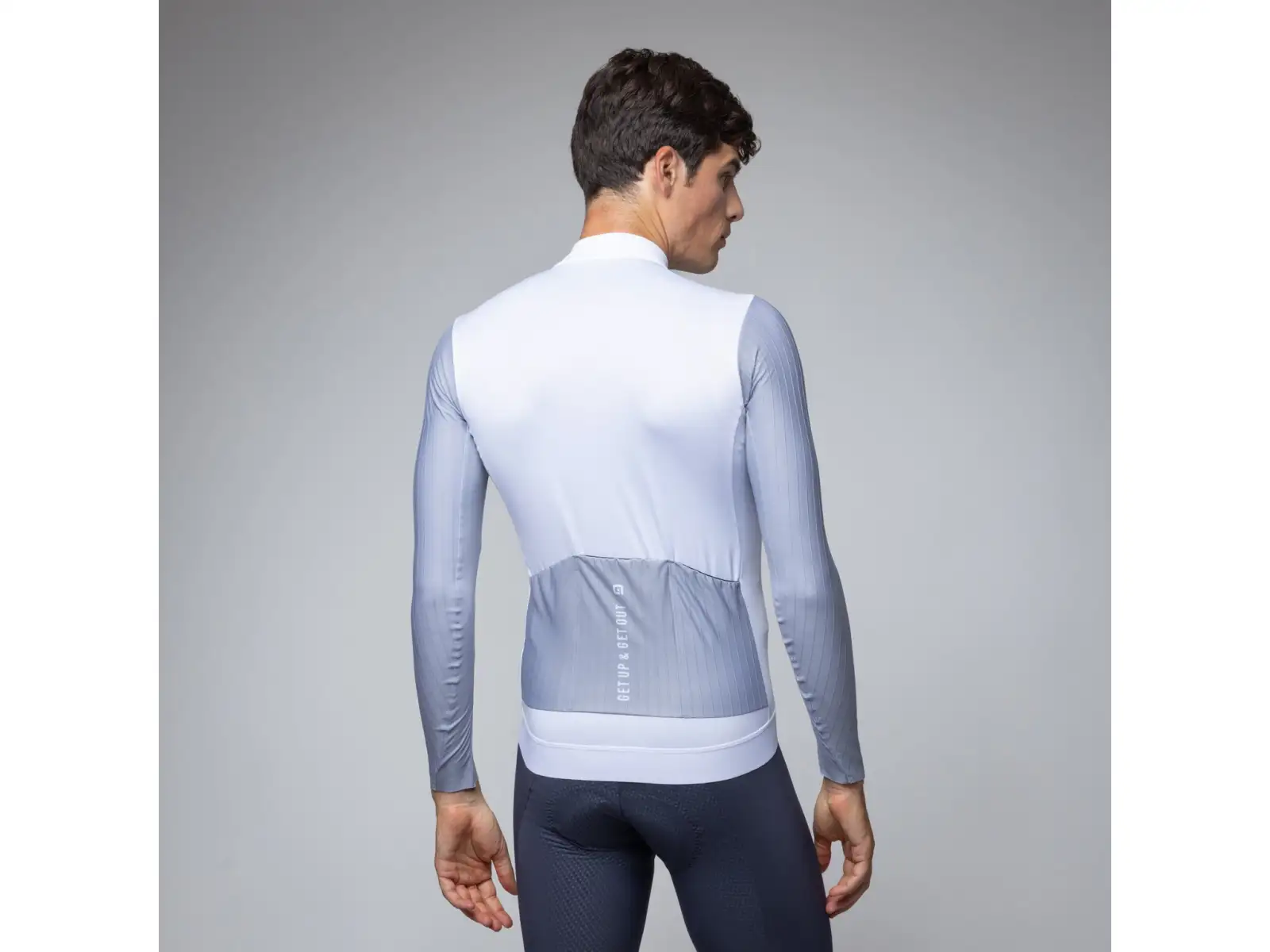 Alé PR-E Follow Me Herren isoliertes Trikot langer Ärmel White